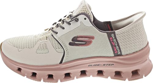 Skechers Damen Glide-Step Pro Sneaker, Taupe Mesh/Multi Trim, 38 EU