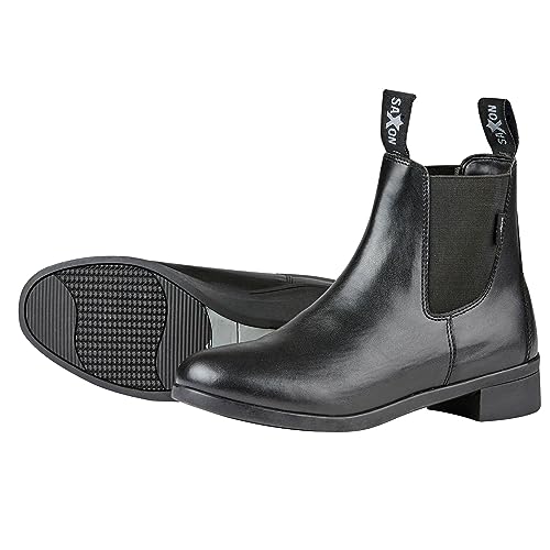 Saxon Syntovia Jodhpur Boots, Black, Childs 2