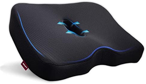 ORIAPT Seat Cushions Tailbone Memory Foam Pillow for Office Desk Chairs Auto Seats Wheelchairs 18 * 16 in.