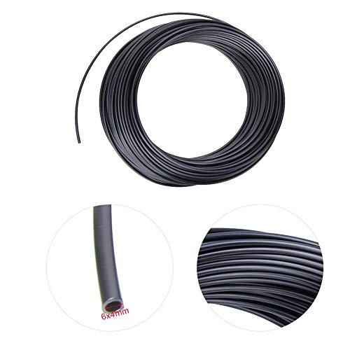 Tubo flessibile in nylon nero da 100 metri Tubo