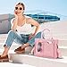 Mossio Large Tote Bag, Reusable Tote Work Bag Handbag Fashionable Large Purse for Casual Work (Light Blue)