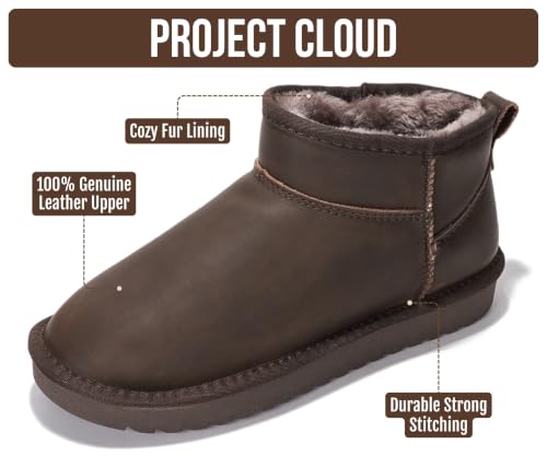 Image of Project Cloud 100% Genuine Leather Comfortable Womens Ankle Boots