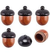 CHGCRAFT Brass Acorn Secret Container Keychain - 2 Inch Jewelry Pendant With Hidden Compartment