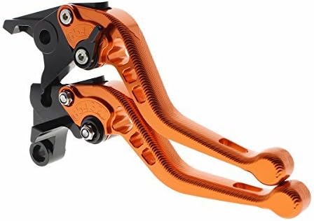 Rzmmotor Palancas de embrague de freno corto de aluminio con textura 3D para motocicleta compatibles con TDM 900 2012-2014, MT03 MT-03 2006-2011,