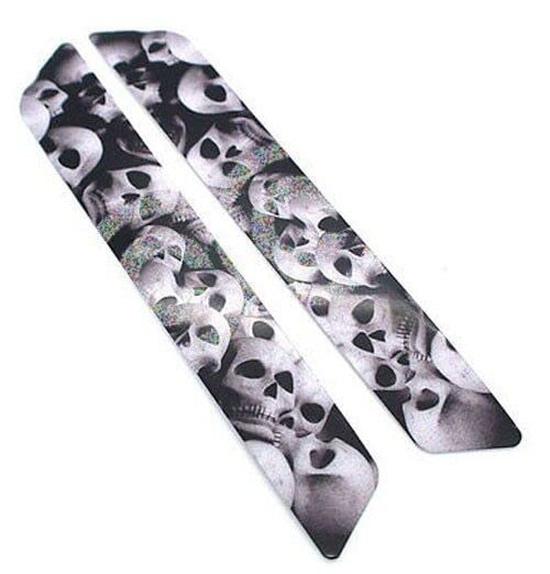 Grey Skull Pile - Calcomanías Reflectoras para Pestillo de Alforja para Harley 2014 Style-9856-1291 miniatura 1