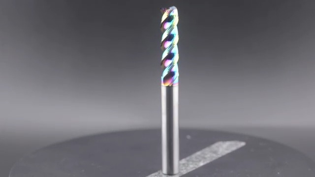 Produktbild von 10 Stück 1/8 Zoll Hartmetall-Nutfräser, 3-Schneider, DLC-beschichtet, 15mm Schneidlänge, Für Aluminium, Kupfer, Holz, Acryl – CNC Fräserbits