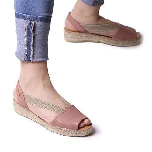Image of Toni Pons - ETNA - Flat leather sandal with elastics
