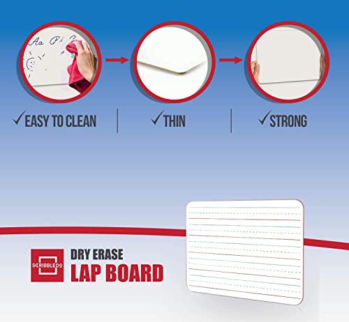 10 Pack Double Sided Whiteboard Lined Dry Erase Board For Kids 4+ Ruled Writing Board Handwriting Practice - Small White Board Dry Erase Board 9X12 Dry Erase Board With Lines Teacher Supplies #TOP3