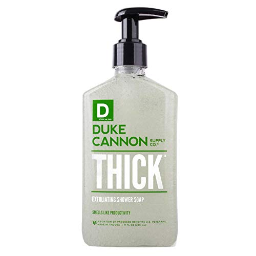 Duke Cannon THICK Exfoliating Shower Soap for Men, 9 fl oz - Productivity