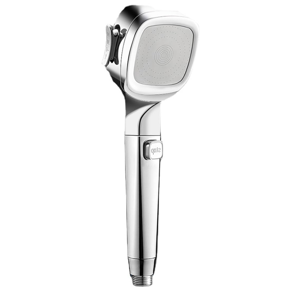 Soffione Doccia a 4 Tipi di Getto,Doccino per Doccia con Interruttore,Soffione Doccia Alta Pressione, Soffione Doccia ad alta Pressione Spruzzo A Risparmio Idrico