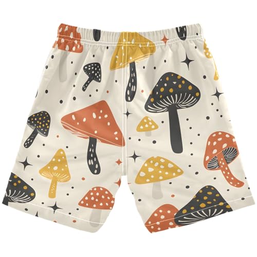 Mushroomcore Boys Swim Trunks, Quick Dry Toddler Beach Shorts Boy Swimwear Bathing Suit2