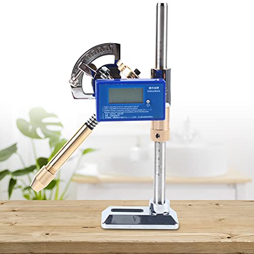 High Precision Digital Display Angle Manipulator Gem Grinding Faceted Manipulator Jade Jewelry Faceting Machine Mast Faceting Equipment Height Adjustable W/Locator