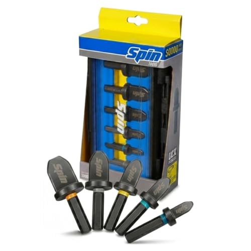 SPIN S5000 5-Piece Drill Bit Swaging Tool Set 1/4, 3/8, 1/2, 5/8, 3/4-Inch