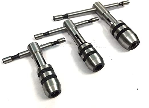 T-Handle T Type Tap Wrench Set of 3 Pieces Solid Collet Jaws (1/16" to 5/32", 1/8" to 1/4" & 1/4" to 1/2" INCH) (B0BPPK2KHL) Amazon Price History, Amazon Price Tracker