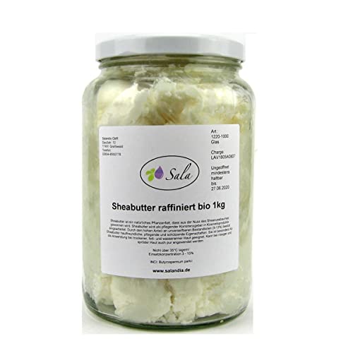 Sala Sheabutter raffiniert Botyrospermum Parkii BIO 1000 g (1 kg (1er Pack))