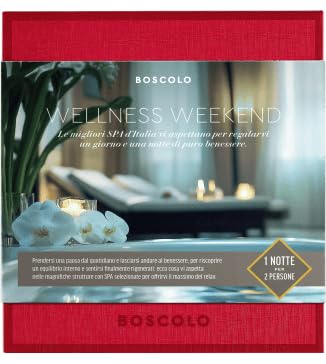 Boscolo Gift Wellness Weekend - Cofanetti Viaggio Regalo 2 Persone, Esperienza Spa e Relax per 2, Idee Regalo Donna e Uomo (Wellness Weekend)