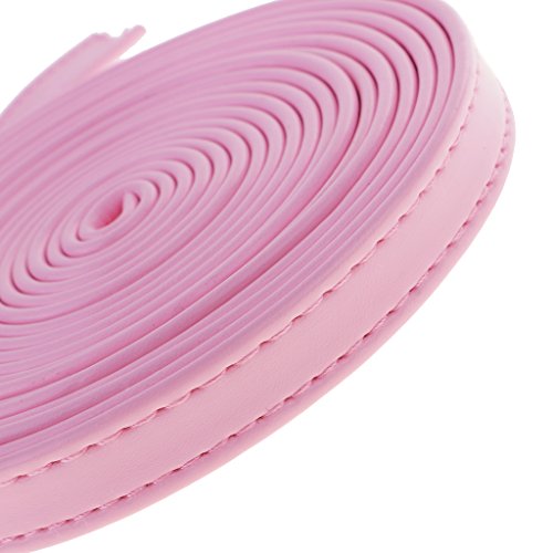 Loveindiy 3 Meters X 12Mm Leather Straps Strips For Leather Crafts Diy Bag Belt Material - Pink, As Described #TOP1