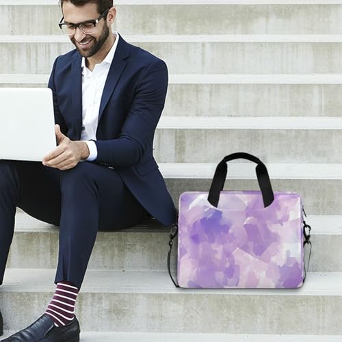 Maletín para portátil 15.6 pulgadas con asa y correa lilac miniatura 3