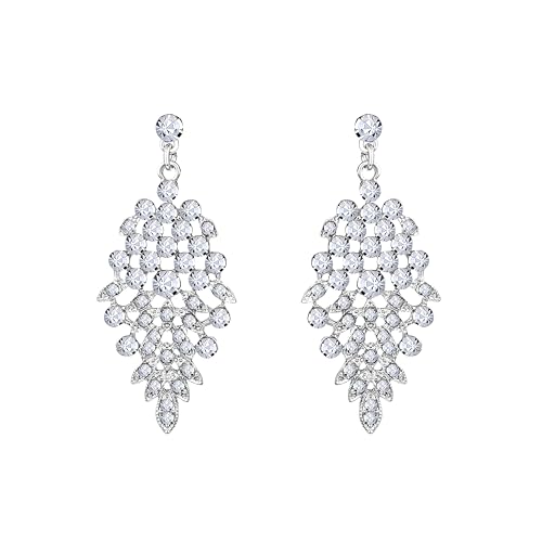 Image of Atasi International American Diamond Style Crystals Necklace with Earrings Jewellery Set for Women and Girls | Suited for Party, Wedding, Engagement, Special Occasions | Gift for Her