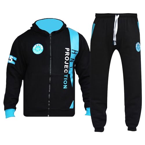 A2Z 4 Kids Kinder Trainingsanzug Jungen Mädchen Schwarz & Blau Designer -...