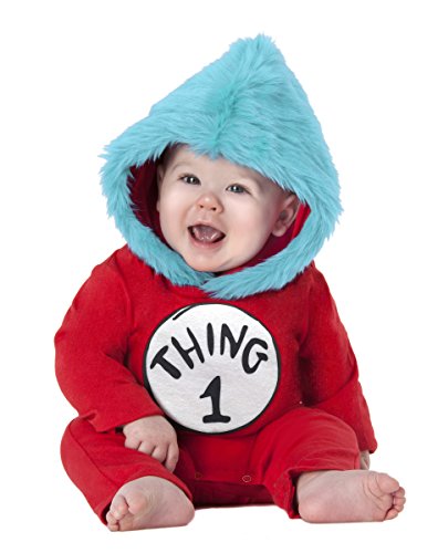 Disfraz bebé Dr. Seuss Thing 1 y Thing 2 miniatura 1
