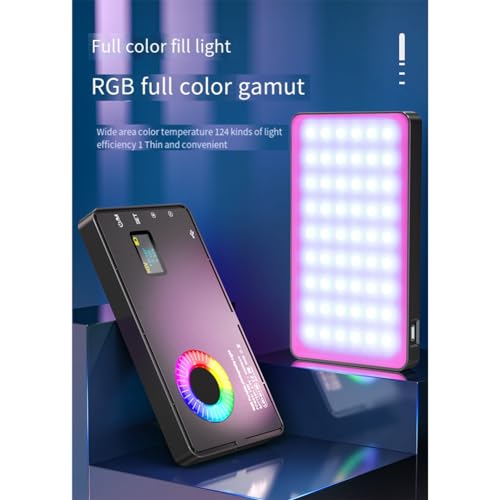 Image of RGB LED Video Fill Light 4000Mah Battery Rechargeable Video Light Used for Photography Video Live Fill Easy to Use