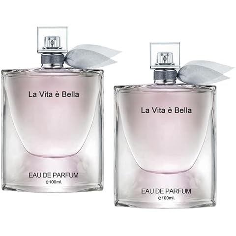 Tokuyo 2PCS La Vida Bella for Women Perfume Eau de Parfum Natural Spray Elegant Scent Fragrance for all Skin Types 3.3 Fluid Ounce 2 Cover