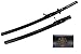 MAKOTO Handmade Sharp Katana Black Japanese Samurai Sword 40