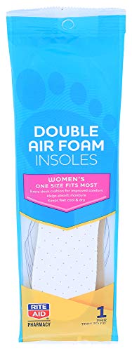 Plantillas de espuma aire doble Rite Aid para mujer talla única miniatura 1