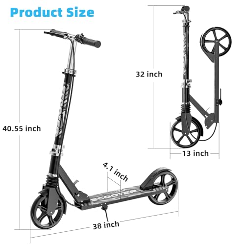 GRENYX Kick Scooter with Shock Absorption
