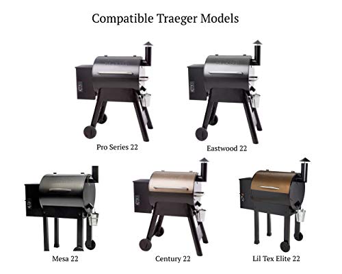 Patio King Grill Cover Replacement for Traeger Pro 22 Series, Eastwood, Mesa, Century, Lil Tex Elite 22, Other 22-Inch Pellet Grills - Heavy Duty, Ultra-Durable, All-Weather Pellet Grill Cover by Patio King - Used condition - Image 6