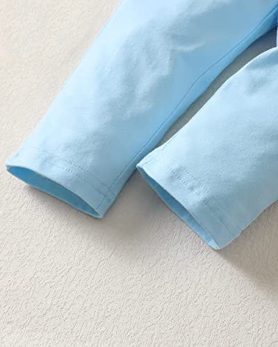 Xuanhao 18 Months Girl Clothes Toddler Girl Clothes Summer Butterfly Ruffle Short Sleeve Outfits Girls 18-24 Months Pant Sets 18-24 Months Girl Clothing Blue #TOP7