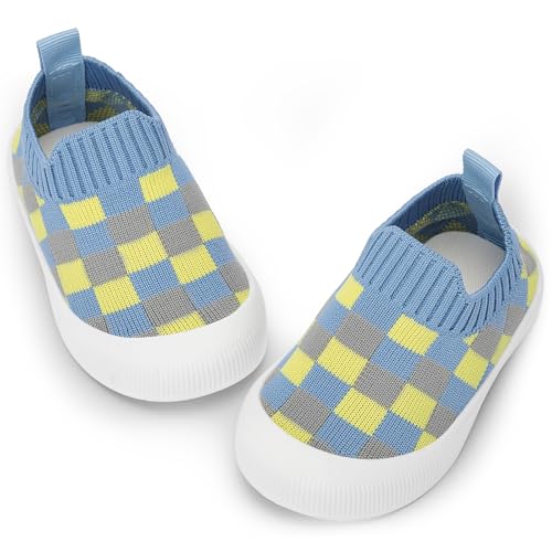 Image of BACSAC Baby Toddler Unisex Infant Shoes Boys Girls Beige Mesh Breathable Non-Slip Soles 6-36 Months