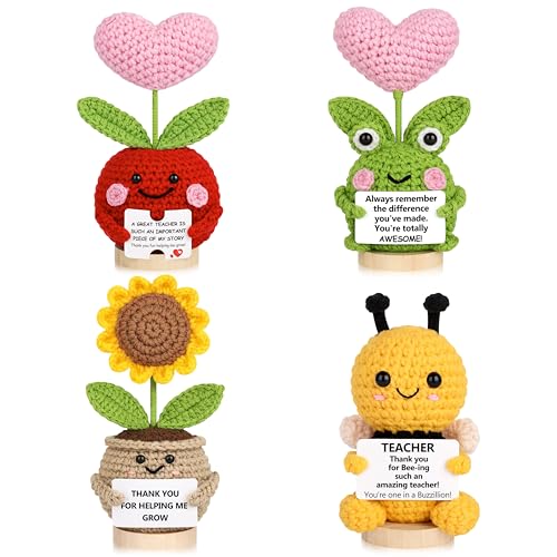 Teacher Appreciation Gifts in Bulk Positive Crochet Animals for Teacher