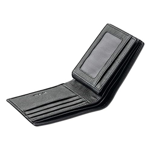 Billfold Wallet with Flip ID, Genuine Leather, Polynesian Tattoo Art by Sulu’ape Pili Mo’o (Black) from3