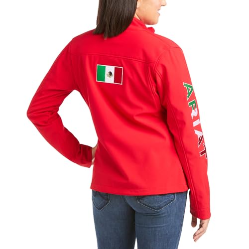 ARIAT Women's Classic Team Mexico Softshell Water Resistant Jacket2