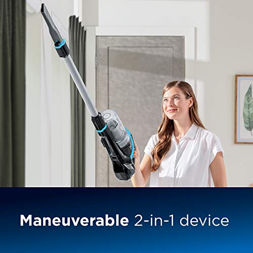 BISSELL 21 MultiReach Active 21 V Aspirateur à Main sans Fil 2 en 1 2907N, Bleu Sarcelle Disco/Noir - Image 5