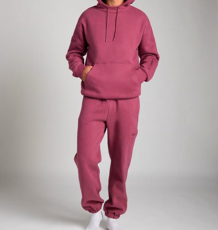 Airplane Mode Hoodies Comfort Travel Sweatshirt Built-in Eye Mask Loose Fit Jogger with Hidden Pocket Activewear2