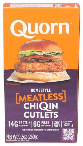 QUORN Meatless Homestyle Fried ChiQin Cutlets, 9.2 OZ
