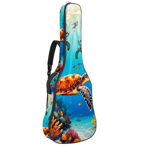 Sac pour guitare imperméable à motif pour aller en cours de musique à vélo