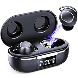 FAMOO Wireless Earbuds, Bluetooth 5.3 Headphones with Deep Bass, IPX8 Waterproof, 42H Playtime, Mini Earbuds with Dual…