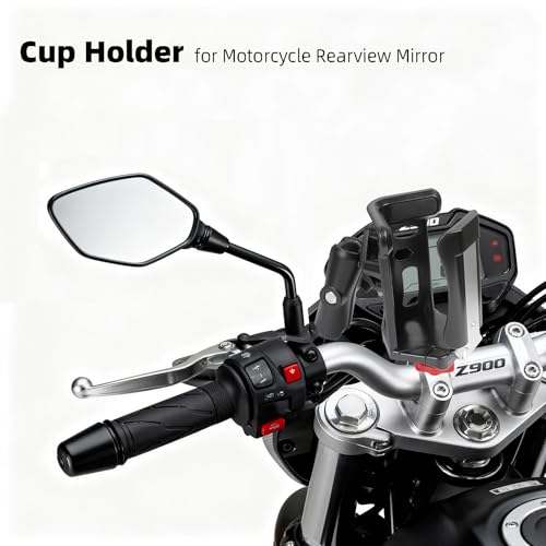 Portavasos universal para motocicleta con rotación 360° miniatura 2