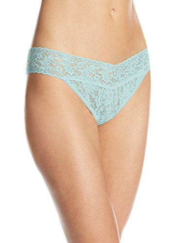 hanky panky Women's Signature Lace Original Thong Panty, Pistachio, One Size