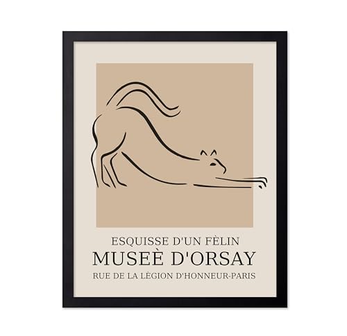 Poster Master Vintage Poster - Retro Cat Print - Line