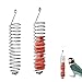 Papagei Vogel Futterkorb,2 Stück Edelstahl Papagei Forager,Spiral Feeder Vogel,Hängend Obst Futterspieß Vögel Gemüse Fleisch Lebensmittel Stick Halter für Außen Sittiche,Conure,Aras
