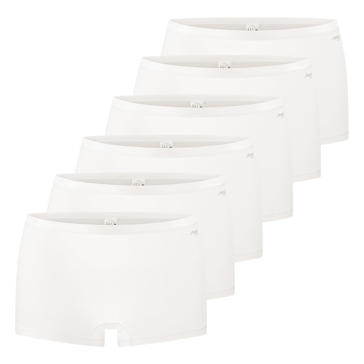 Sloggi - GO Daily Cotton Damen Short Slip – 3er Pack, Hoher Baumwollanteil, Taillenband mit Glanzeffekt, Perfekte Passform