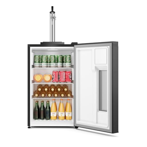 Electrolux Cervejeira Home Bar Electrolux Frost Free 100L com Torre de Chopp e Porta de Vidro Preta (EB10C) 220V