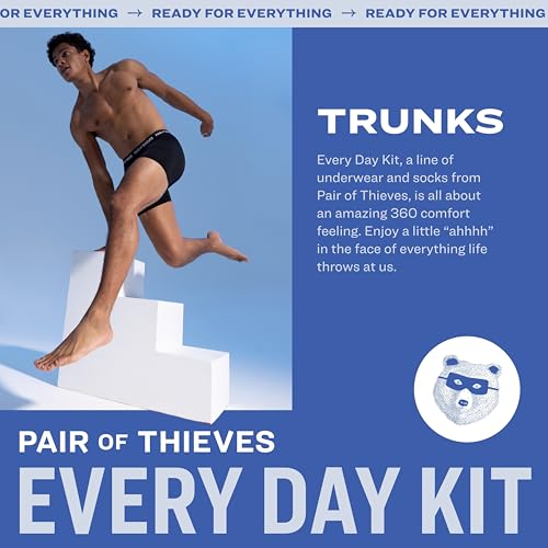 Pair of Thieves Men’s Trunks Underwear (4 Pack) - Everyday Kit Cotton Trunks For Men2