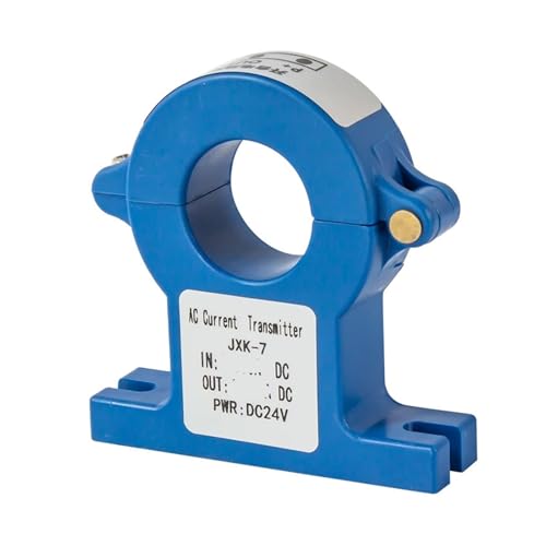 AC Current Transmitter DC24V 4-20mA 0-10V Split Core Hall Current Sensor Transducer 0-2000A 38mm Hole DC Current Transmitter(AC 0-1500A Input,DC 0-5V Output)