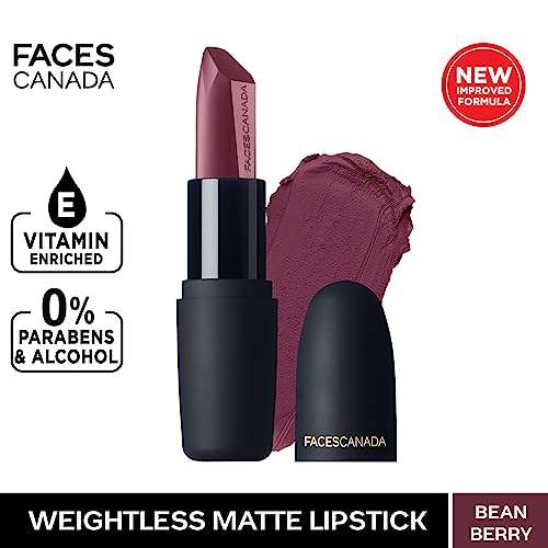Image of Faces Canada Weightless Matte Lipstick 4 g Bean Berry 21 (Wine)